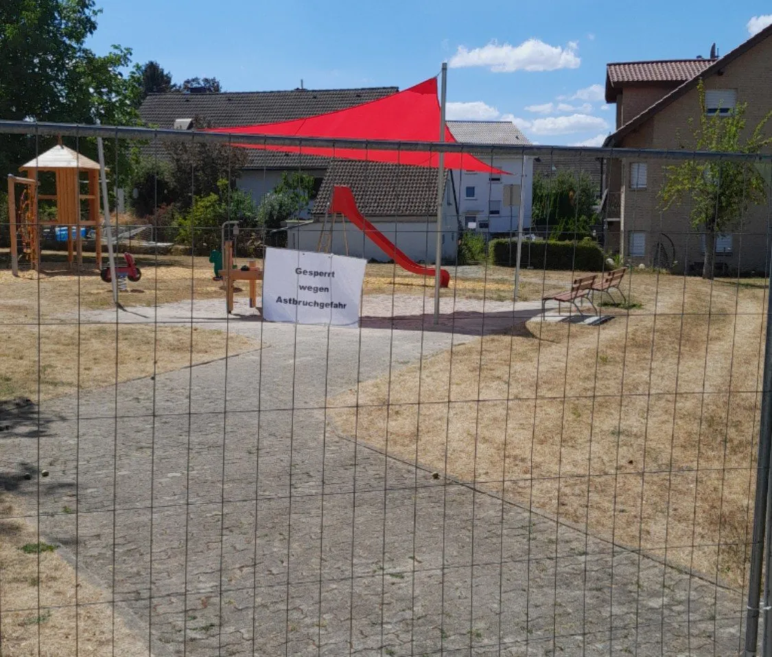 Sperrung Spielplatz Babstadt (Bild: Stadt Bad Rappenau)