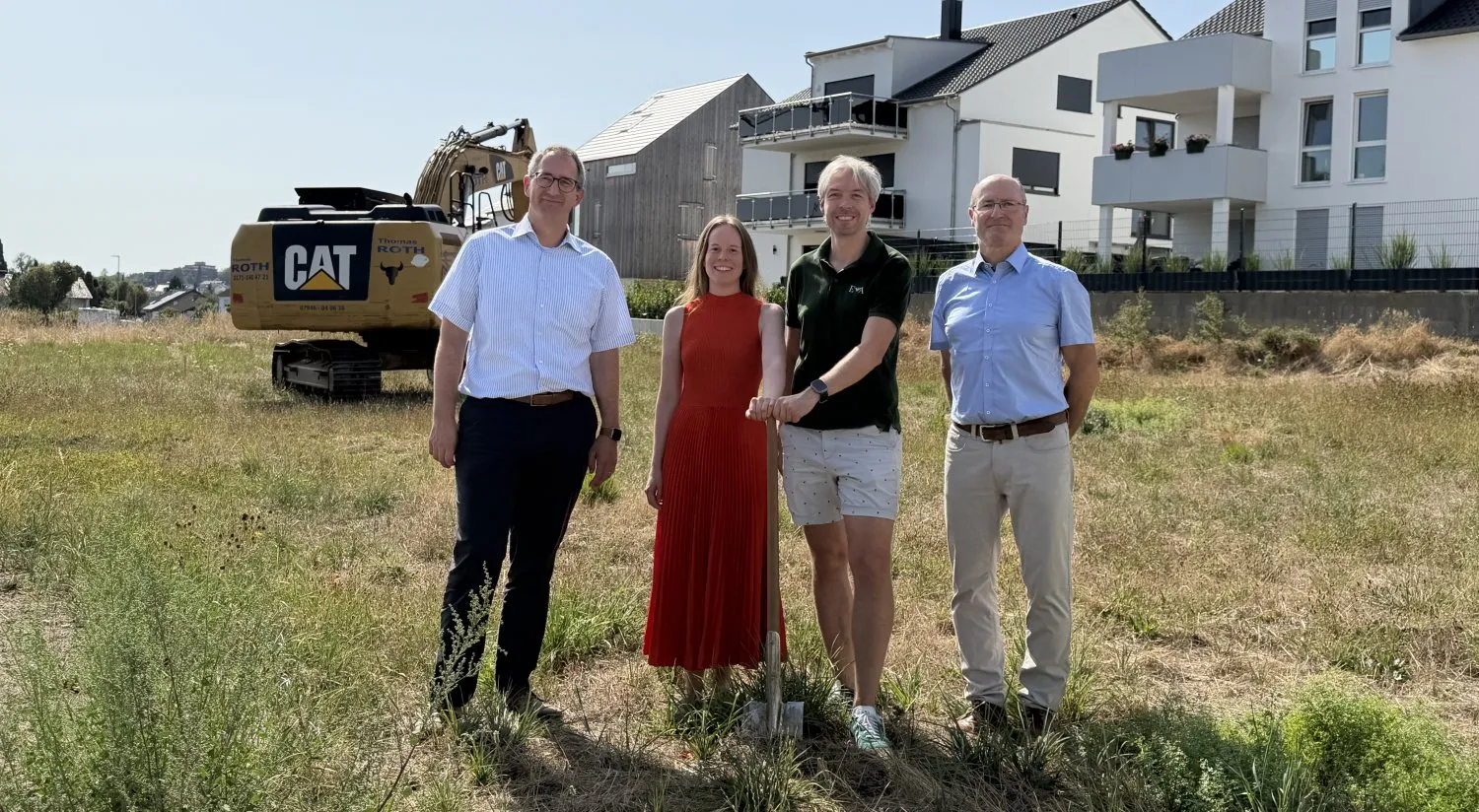 Spatenstich für die neue Hausarztpraxis im Baugebiet Kandel (Bild: Stadt Bad Rappenau)