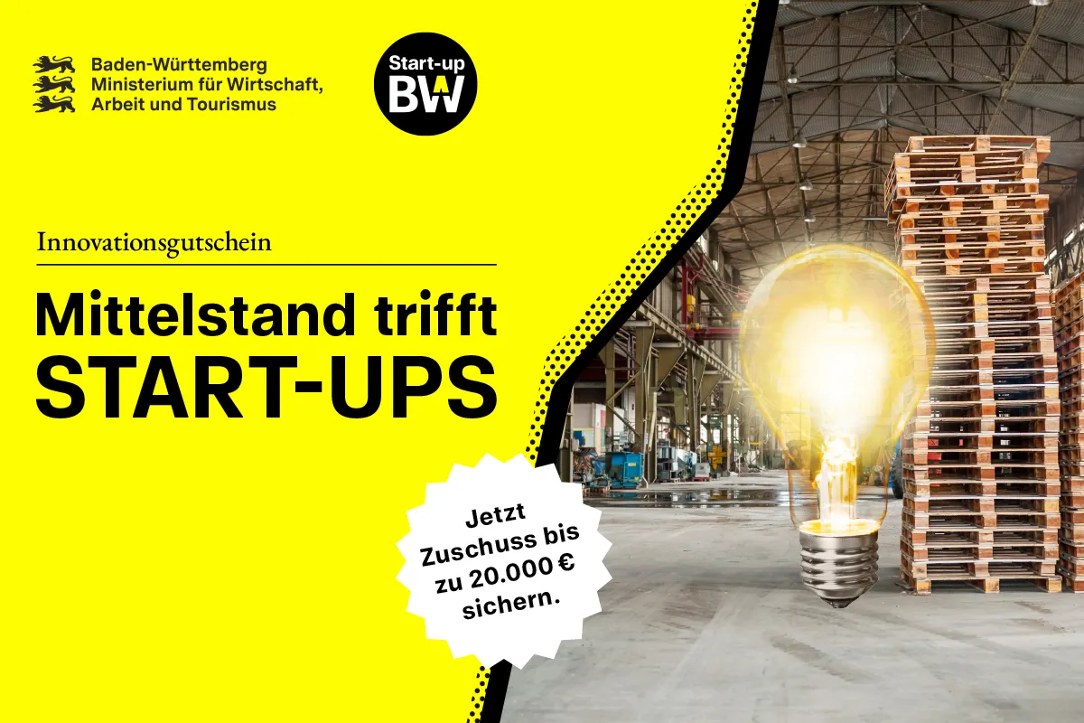 Innovationsgutschein (Quelle: Wirtschaftsministerium Baden-Württemberg)