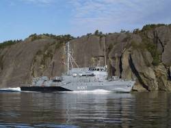 Minenjagdboot vor Norwegen