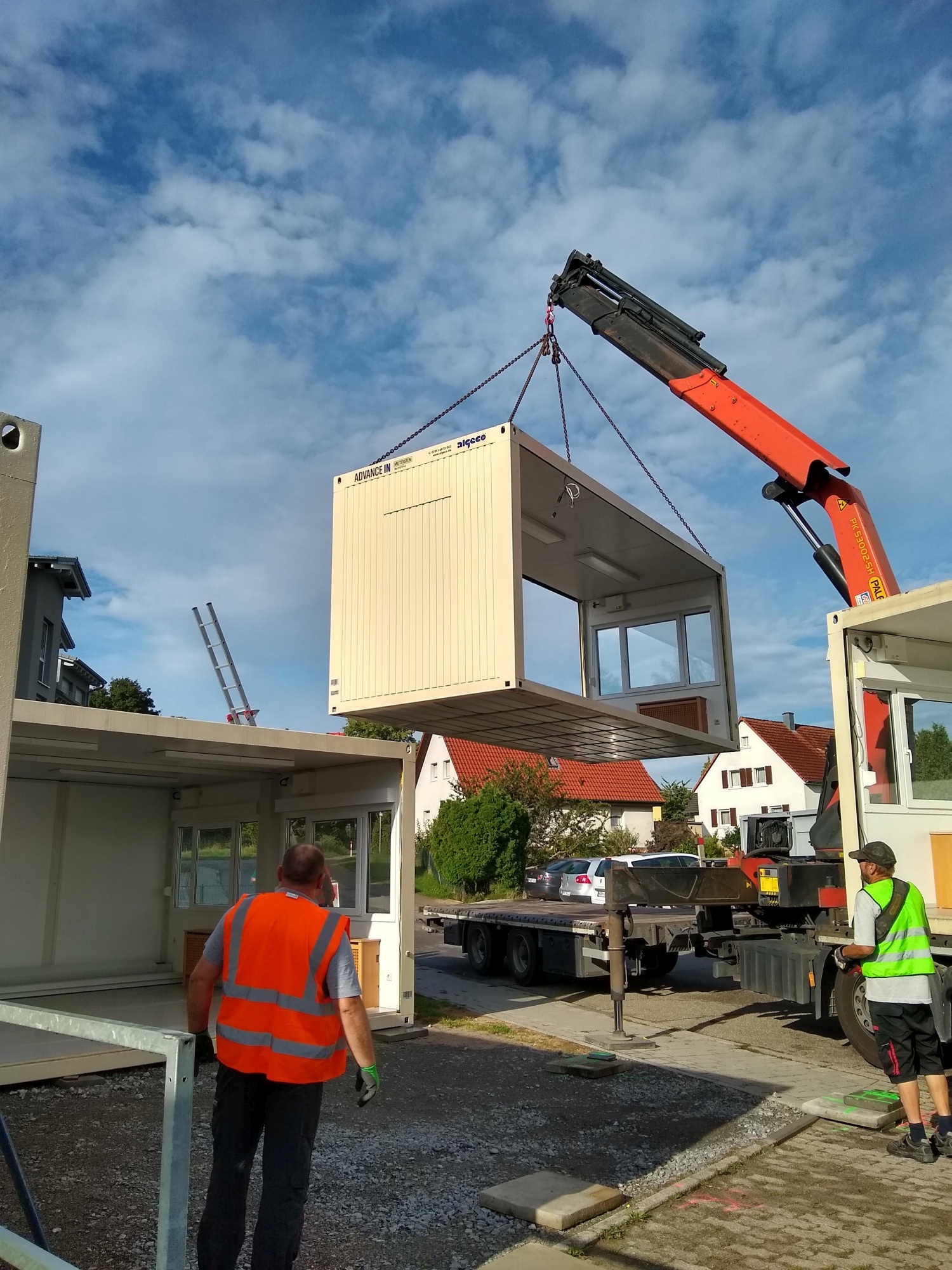 Anlieferung der Containeranlage Anfang September Beitragsbild Anlieferung der Containeranlage Anfang September